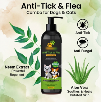 Anti-Tick & Flea Combo for Dogs & Cats ā Pet Care Solution (1 Piece)