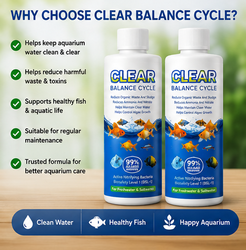 Aquarium Water Cleaner Liquid (Pack of 2) | Fish Tank Water Clarifier & Algae Control Solution
