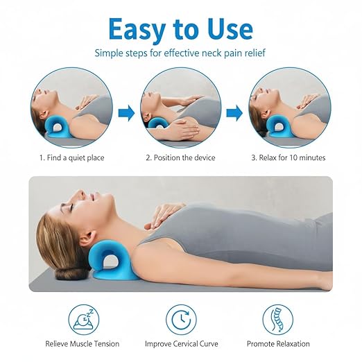 Electric Neck & Shoulder Massager – Deep Kneading Massage Pillow (1 Piece)