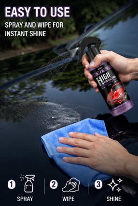 Premium Car Ceramic Coating Spray (Pack of 3) – High Gloss & Water-Repellent Protection
