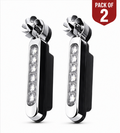 LED Car Wind Powered Decorative Light (Pack of 2) – No Battery Required