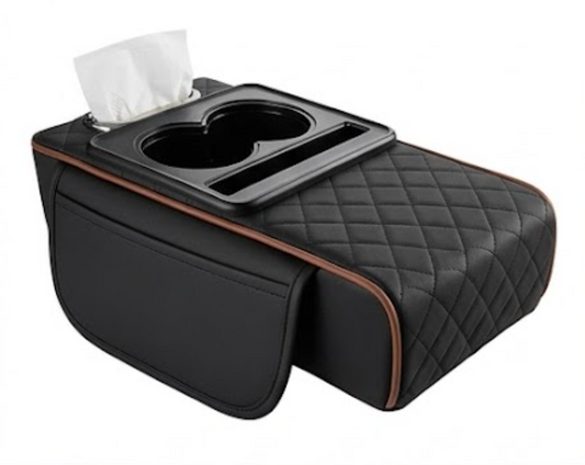 Premium PU Leather Car Armrest Cover – Soft, Scratch-Resistant & Universal Fit