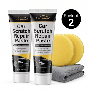 Car Scratch Repair Paste (Pack of 2) – Paint Surface Restorer & Polish