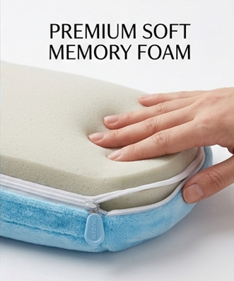 Baby Shaping Head Support Pillow – Soft Memory Foam Infant Pillow (1 Piece)