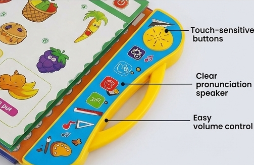 Interactive Sound Book for Children – Educational Learning & Intelligence Book (1 Piece)