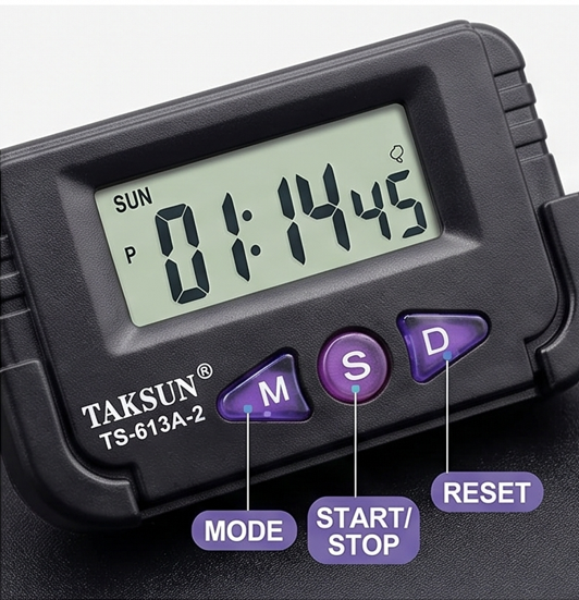 Digital Stopwatch with Flexible Stand – Precision Timer for Sports & Training (1 Piece)