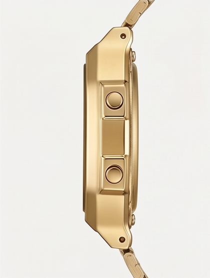 Classic Digital Unisex Watch – Stainless Steel Strap with LED Display