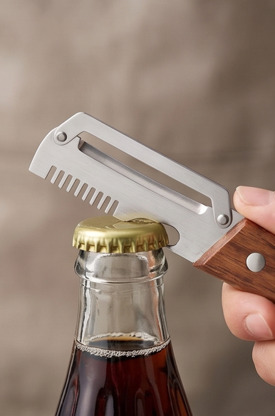 3-in-1 Multifunctional Vegetable Peeler with Wooden Grip