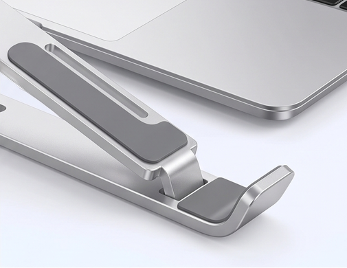Foldable Aluminium Laptop Stand – Adjustable Ergonomic Laptop Holder for 10–17 Inch Laptops
