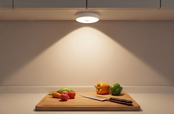 Motion Sensor LED Night Light with USB Rechargeable Battery – Wireless Self-Adhesive Wall Light