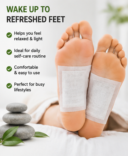 Detox Foot Patches – 10 Adhesive Pads Kit | Overnight Foot Care Patches