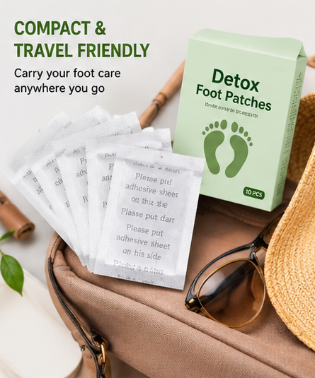 Detox Foot Patches – 10 Adhesive Pads Kit | Overnight Foot Care Patches