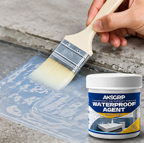 Transparent Waterproof Agent (Pack of 2) | Crystal Clear Waterproof Coating for Wall, Roof, Tile & Crack Sealing