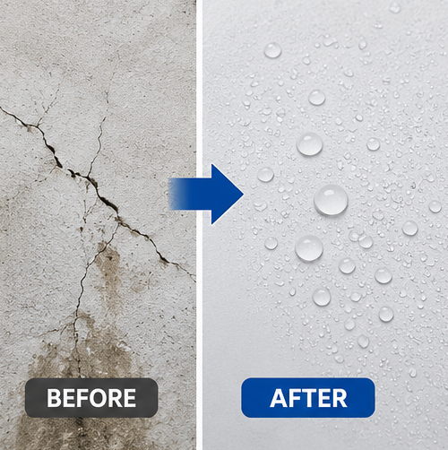 Transparent Waterproof Agent (Pack of 2) | Crystal Clear Waterproof Coating for Wall, Roof, Tile & Crack Sealing