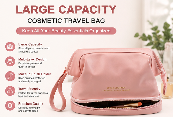 Large Capacity Cosmetic Travel Bag