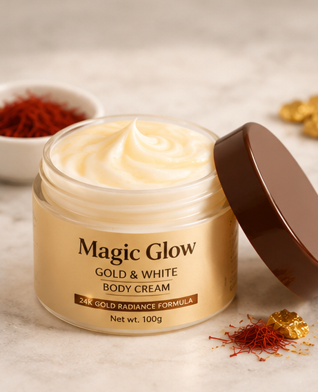 Magic Glow Gold & White Body Cream – Pack of 2