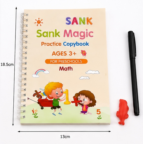 Magic Practice Copybook – 4 Books + 10 Refills