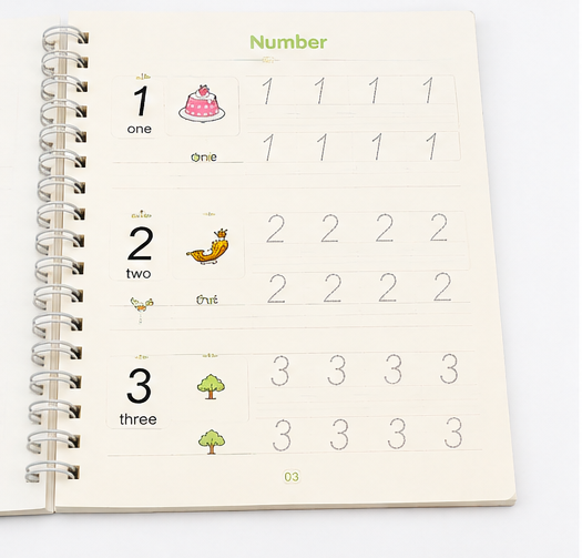Magic Practice Copybook – 4 Books + 10 Refills