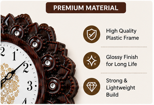 Elegant Decorative Analog Wall Clock