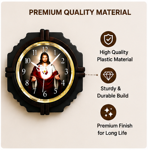 Decorative Jesus Wall Clock for Home & Office