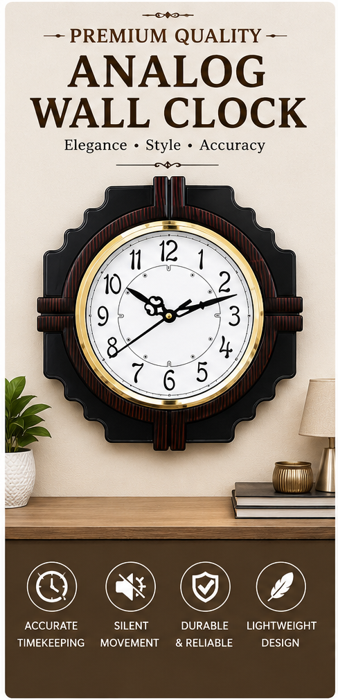 Premium Quality Analog Wall Clock