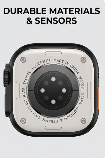 Pro Ultra Smartwatch – Bluetooth Fitness Smart Watch, Black