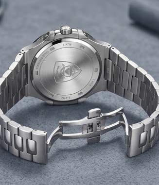 Luxury Stainless Steel Analog Wristwatch – Elegant Minimalist Design (1 Piece)