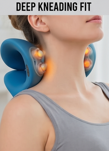 Electric Neck & Shoulder Massager – Deep Kneading Massage Pillow (1 Piece)