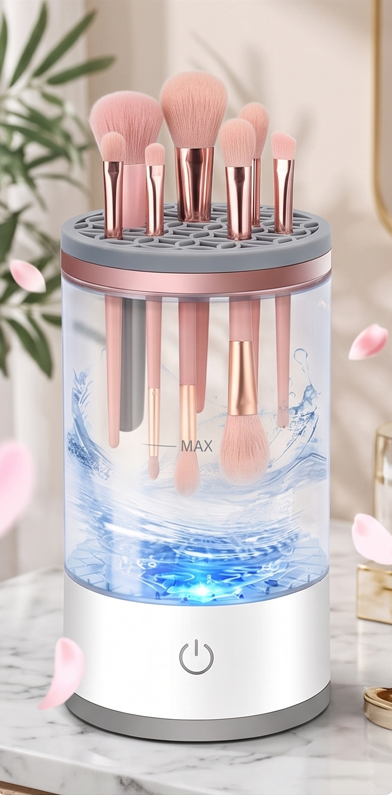 Electric Makeup Brush Cleaner & Dryer – Automatic Brush Cleaning Machine