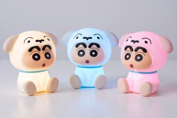 Crayon Shin-Chan Shiro LED Night Light – Soft Silicone Touch Lamp for Bedroom & Kids Room