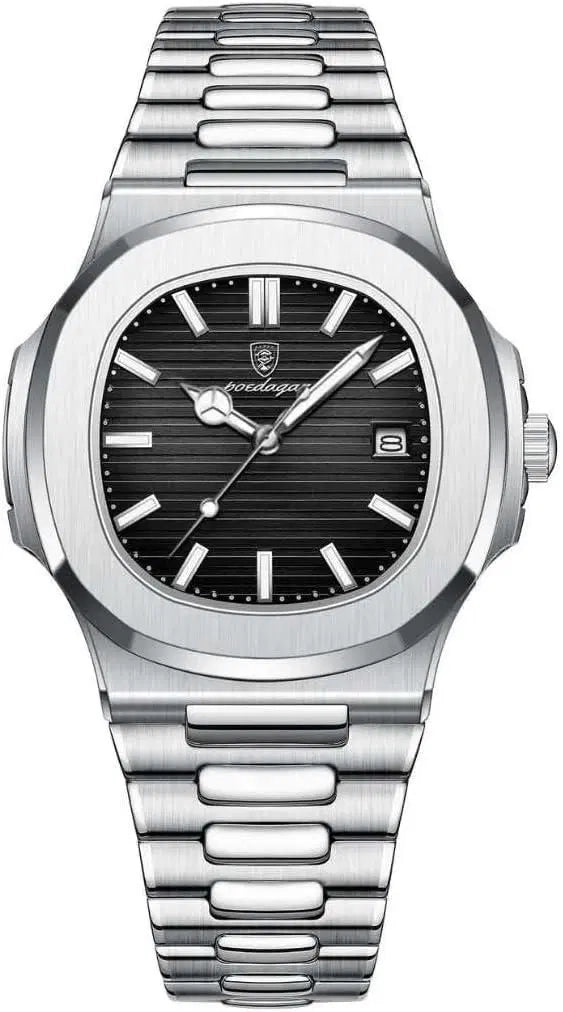 Luxury Stainless Steel Analog Wristwatch – Elegant Minimalist Design (1 Piece)