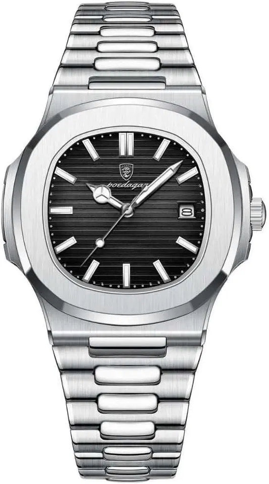 Luxury Stainless Steel Analog Wristwatch – Elegant Minimalist Design (1 Piece)