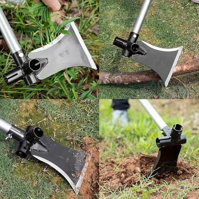 3-in-1 Heavy Duty Garden Flat Shovel for Digging, Weeding & Soil Loosening